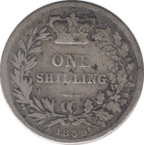 1859 SHILLING ( FAIR ) - Shilling - Cambridgeshire Coins