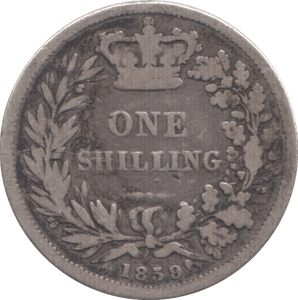 1859 SHILLING ( NF ) - Shilling - Cambridgeshire Coins