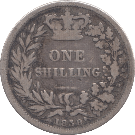 1859 SHILLING ( NF ) - Shilling - Cambridgeshire Coins