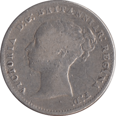 1859 SILVER THREEPENCE ( FINE ) - Threepence - Cambridgeshire Coins