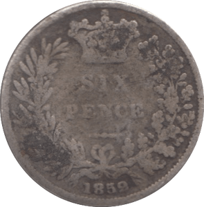 1859 SIXPENCE ( FAIR ) 5 - Sixpence - Cambridgeshire Coins