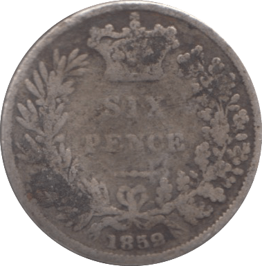 1859 SIXPENCE ( FAIR ) 5 - Sixpence - Cambridgeshire Coins