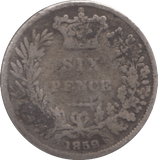 1859 SIXPENCE ( FAIR ) 5 - Sixpence - Cambridgeshire Coins