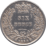 1859 SIXPENCE ( GVF ) - Sixpence - Cambridgeshire Coins
