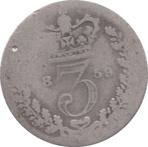 1859 THREEPENCE ( FAIR ) - Threepence - Cambridgeshire Coins