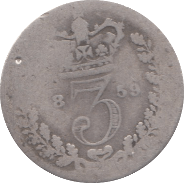 1859 THREEPENCE ( FAIR ) - Threepence - Cambridgeshire Coins