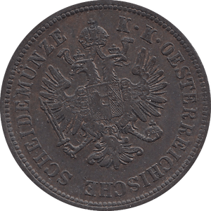1860 AUSTRIA 4 KREUZER HIGH GRADE - WORLD COINS - Cambridgeshire Coins