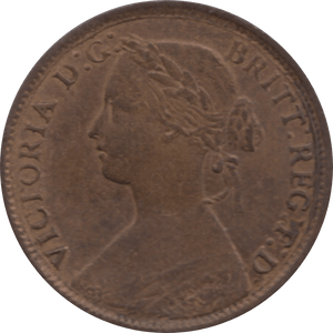 1860 FARTHING 2 ( EF ) 93 - Farthing - Cambridgeshire Coins