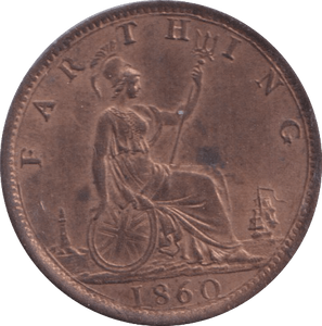 1860 FARTHING ( BU ) - Farthing - Cambridgeshire Coins
