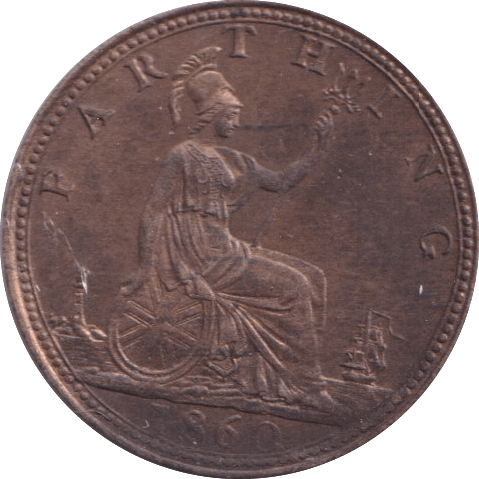 1860 FARTHING ( BU ) - Farthing - Cambridgeshire Coins