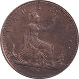 1860 FARTHING ( BU ) - Farthing - Cambridgeshire Coins