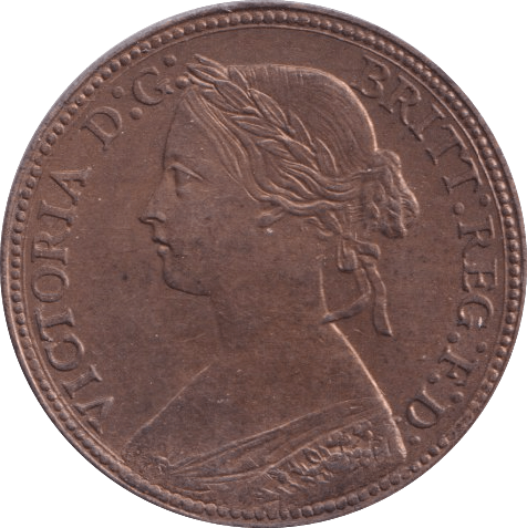 1860 FARTHING ( BU ) - Farthing - Cambridgeshire Coins