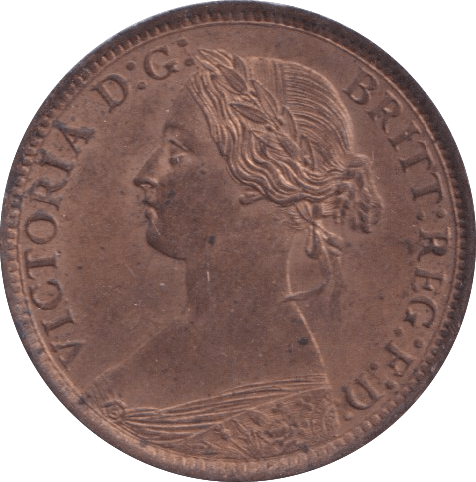 1860 FARTHING ( BU ) - Farthing - Cambridgeshire Coins