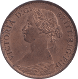 1860 FARTHING ( BU ) - Farthing - Cambridgeshire Coins