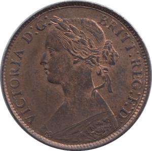 1860 FARTHING ( BU ) TOOTHED BEAD - Farthing - Cambridgeshire Coins
