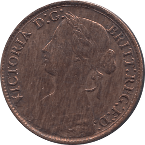 1860 FARTHING CLEANED ( VF ) - Farthing - Cambridgeshire Coins