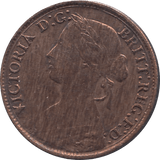 1860 FARTHING CLEANED ( VF ) - Farthing - Cambridgeshire Coins