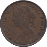 1860 FARTHING ( EF ) 1 - Farthing - Cambridgeshire Coins