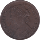 1860 FARTHING ( EF ) D - Farthing - Cambridgeshire Coins