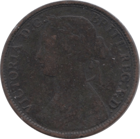 1860 FARTHING ( FINE ) - Farthing - Cambridgeshire Coins