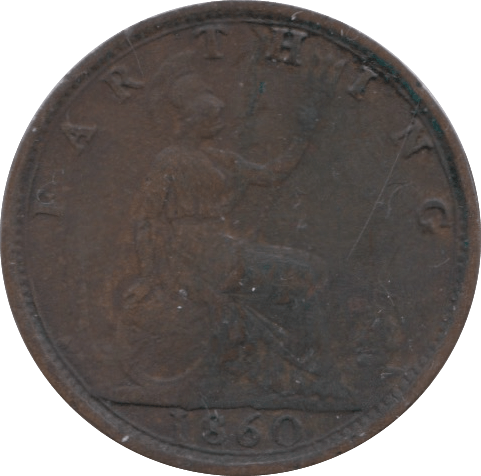 1860 FARTHING ( GF ) 5 - Farthing - Cambridgeshire Coins