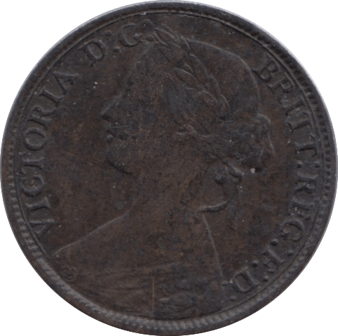 1860 FARTHING ( GVF ) - Farthing - Cambridgeshire Coins