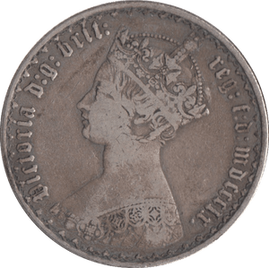 1860 FLORIN ( FINE ) - FLORIN - Cambridgeshire Coins