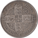 1860 FLORIN ( FINE ) - FLORIN - Cambridgeshire Coins