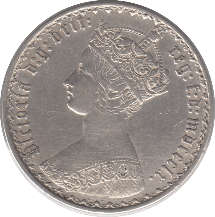 1860 FLORIN ( GVF ) - FLORIN - Cambridgeshire Coins
