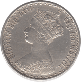 1860 FLORIN ( GVF ) - FLORIN - Cambridgeshire Coins