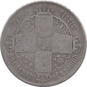 1860 FLORIN ( NF ) - Florin - Cambridgeshire Coins