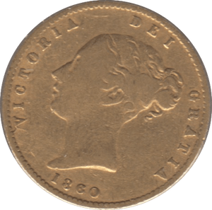 1860 GOLD HALF SOVEREIGN ( FINE ) - Half Sovereign - Cambridgeshire Coins