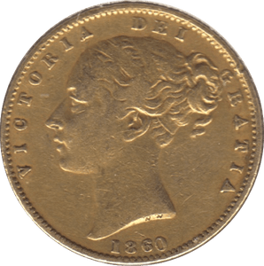 1860 GOLD SOVEREIGN ( GF ) - Sovereign - Cambridgeshire Coins