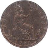 1860 HALFPENNY ( EF ) 2 - Halfpenny - Cambridgeshire Coins