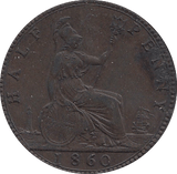 1860 HALFPENNY ( EF ) - Halfpenny - Cambridgeshire Coins