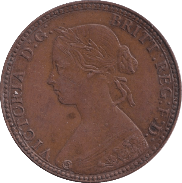 1860 HALFPENNY ( EF ) - Halfpenny - Cambridgeshire Coins