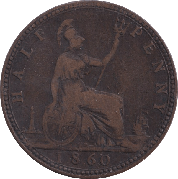 1860 HALFPENNY ( NF ) - Halfpenny - Cambridgeshire Coins