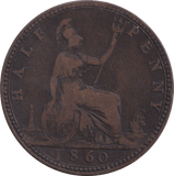 1860 HALFPENNY ( NF ) - Halfpenny - Cambridgeshire Coins