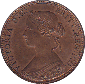 1860 HALFPENNY ( UNC ) - Halfpenny - Cambridgeshire Coins