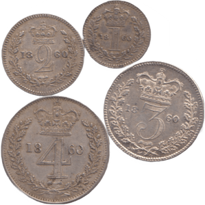 1860 MAUNDY SET VICTORIA - Maundy Set - Cambridgeshire Coins