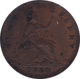 1860 PENNY ( EF ) - Penny - Cambridgeshire Coins