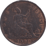 1860 PENNY ( GF ) - PENNY - Cambridgeshire Coins