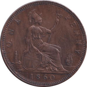1860 PENNY ( UNC ) - Penny - Cambridgeshire Coins