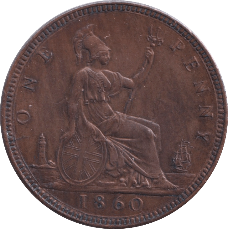 1860 PENNY ( UNC ) - Penny - Cambridgeshire Coins