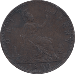 1860 PENNY ( VF ) 4 - Penny - Cambridgeshire Coins
