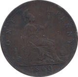 1860 PENNY ( VF ) 4 - Penny - Cambridgeshire Coins