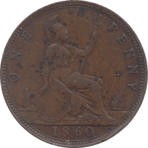 1860 PENNY ( VF ) 7 - Penny - Cambridgeshire Coins