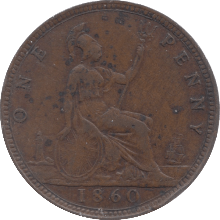 1860 PENNY ( VF ) 7 - Penny - Cambridgeshire Coins