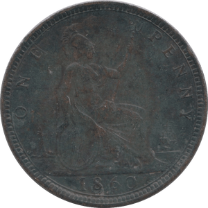 1860 PENNY ( VF ) - Penny - Cambridgeshire Coins
