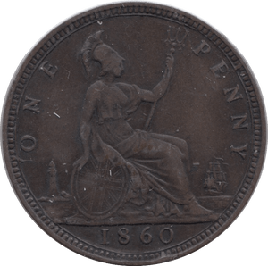 1860 PENNY ( VF ) - Penny - Cambridgeshire Coins